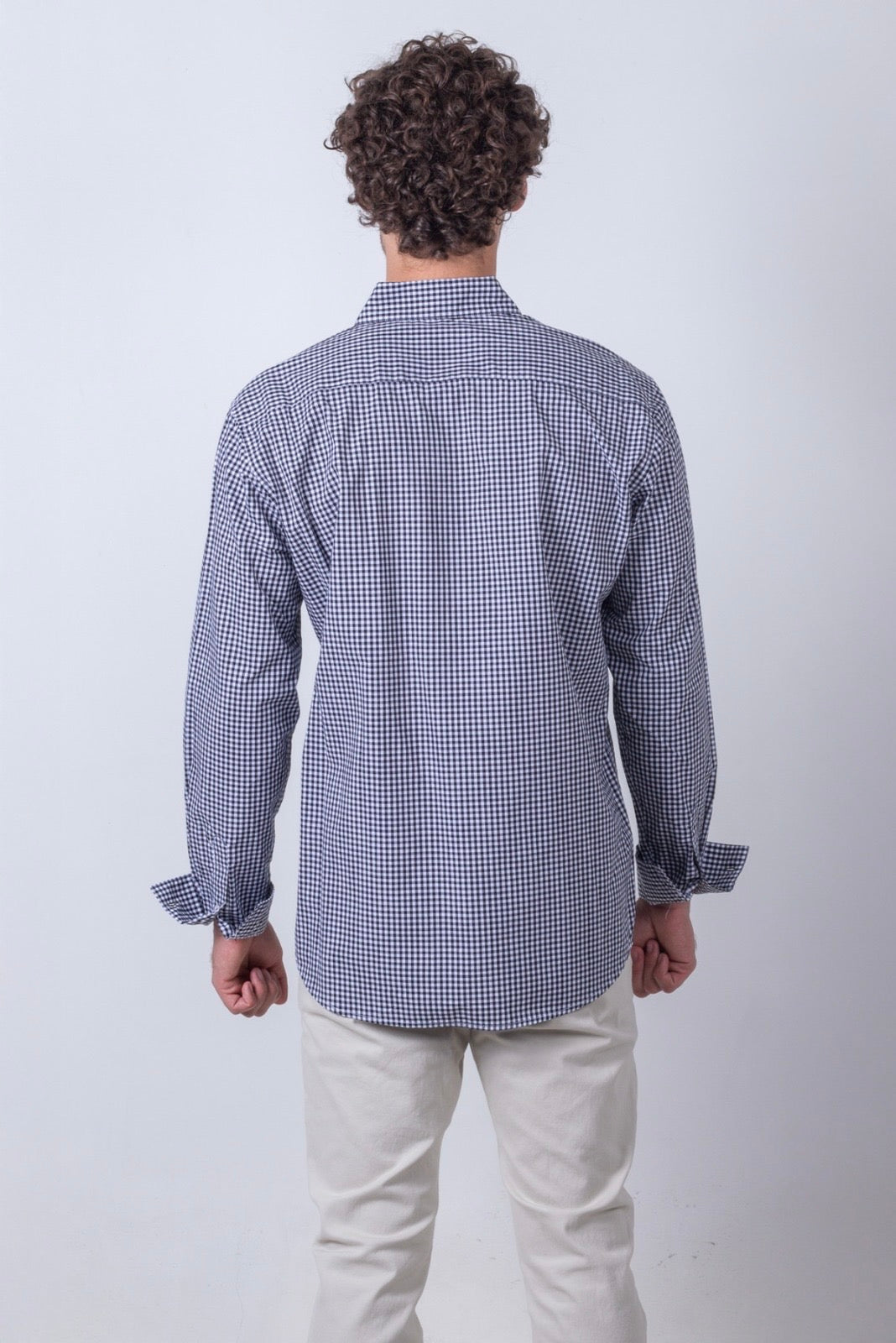 Camisa De Manga Larga A Cuadros MR-1485
