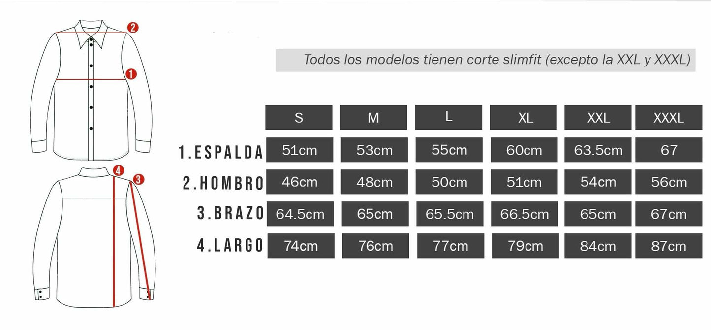 Camisa de Manga Larga Mini Cuadros Azul FOR3270