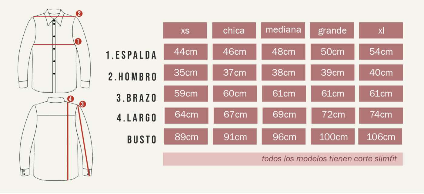 Camisa de Manga Larga Ladrillo FOR 3214