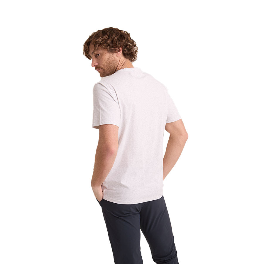 Playera lisa Blanco de manga corta hombre