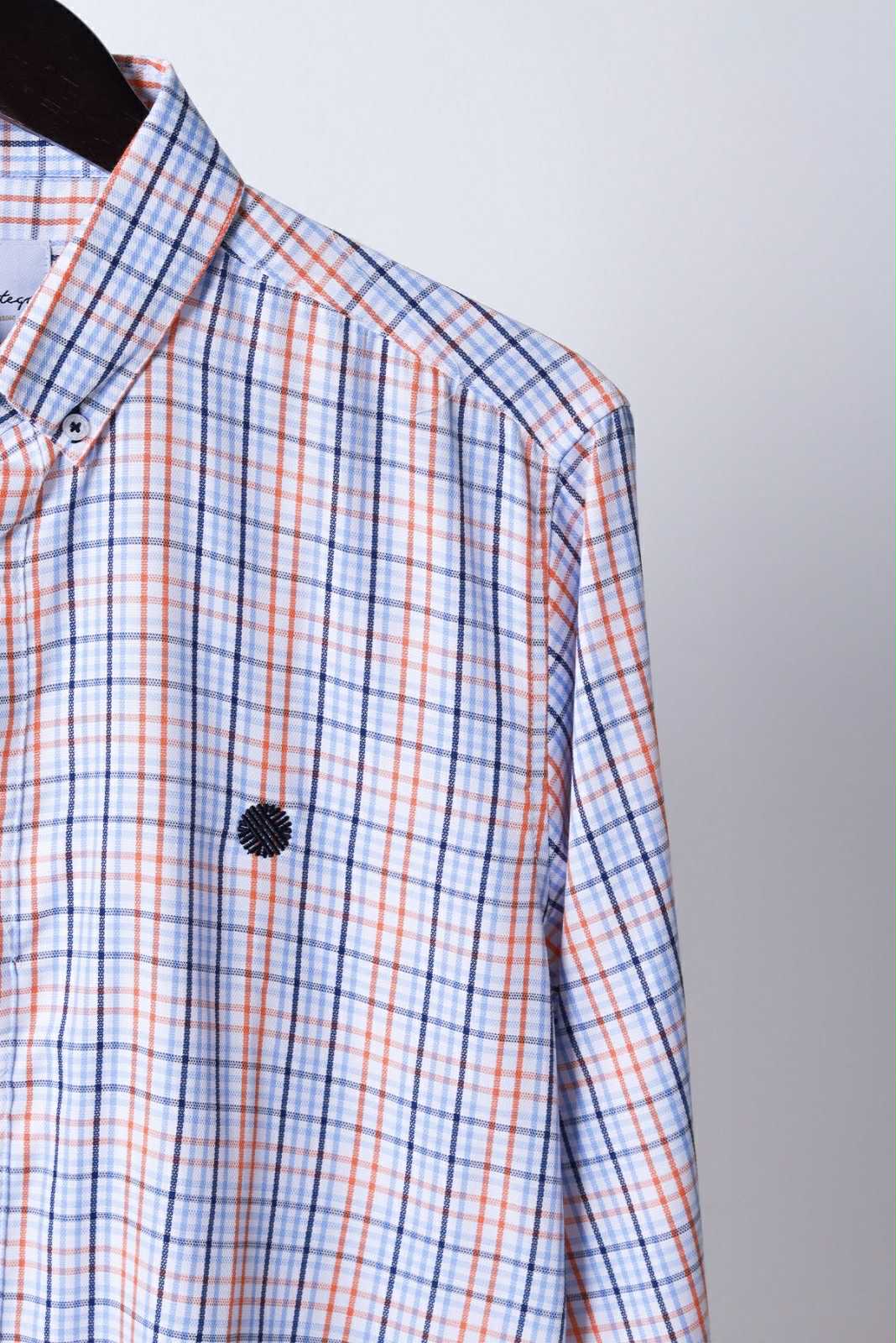 Camisa De Manga Larga A Cuadros MR-1573