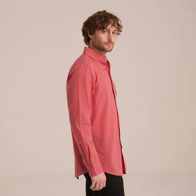 Camisa de Manga Larga Rojo Hombre