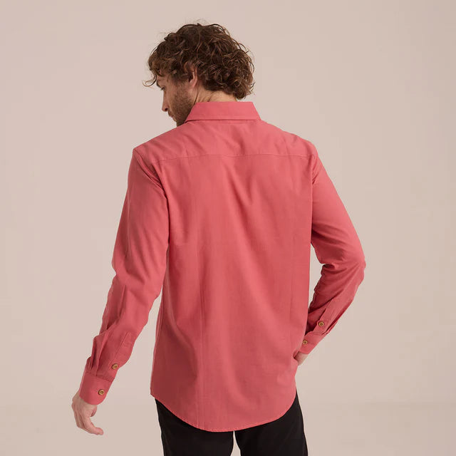 Camisa de Manga Larga Rojo Hombre
