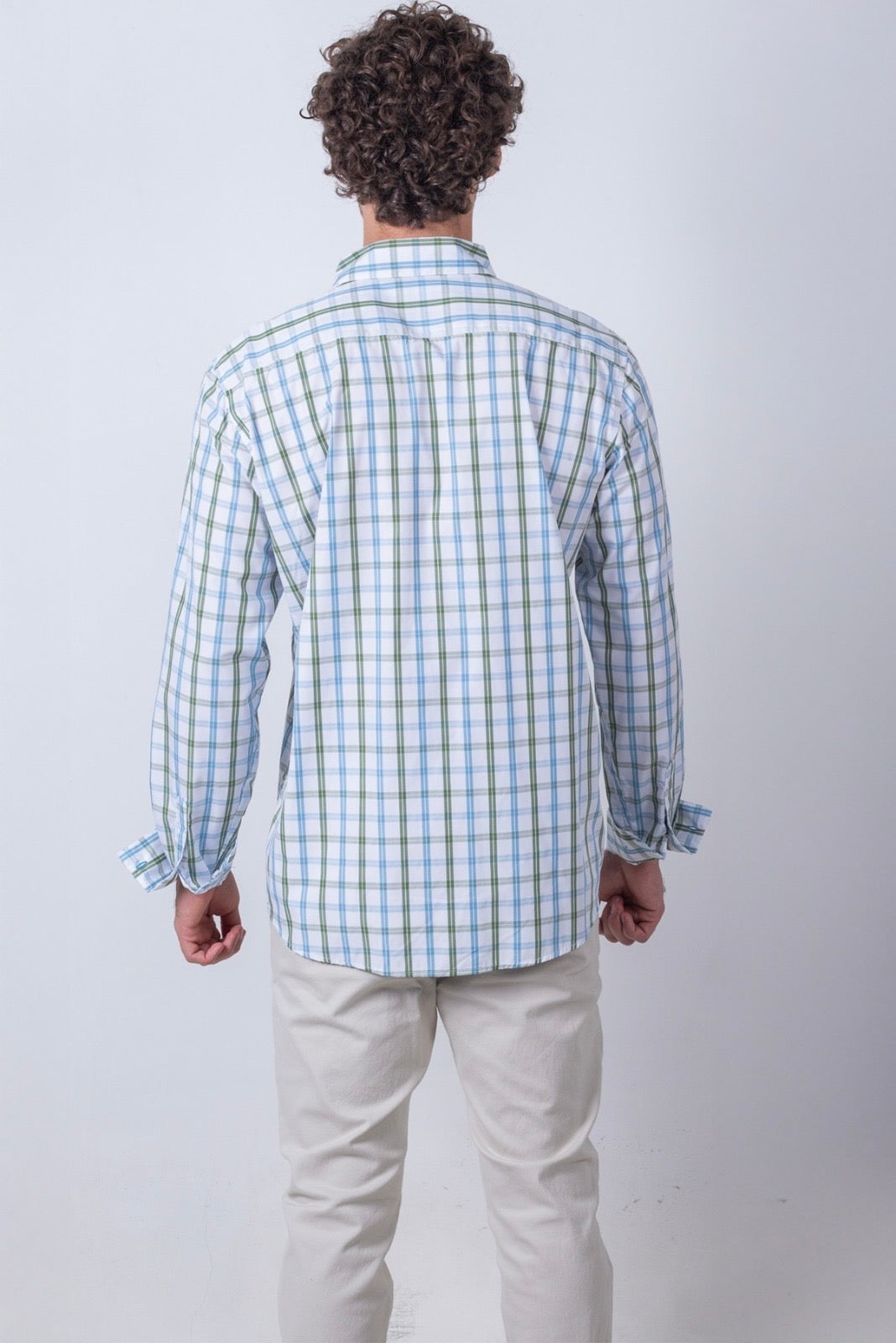 Camisa De Manga Larga A Cuadros MR-1480