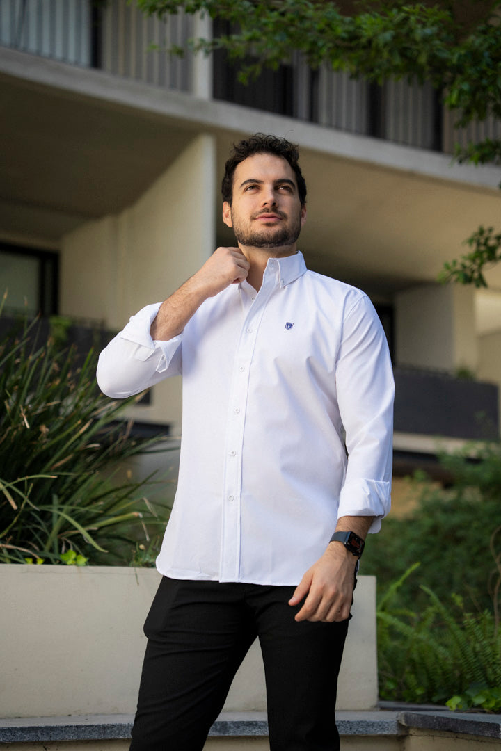 Camisa de Manga Larga Blanco FOR 3123