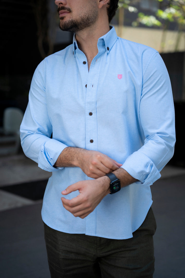 Camisa de Manga Larga Azul Cielo FOR 3161