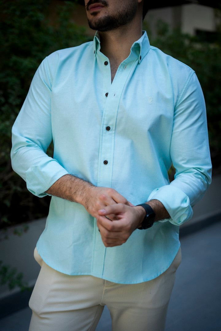 Camisa de Manga Larga Menta FOR 3163