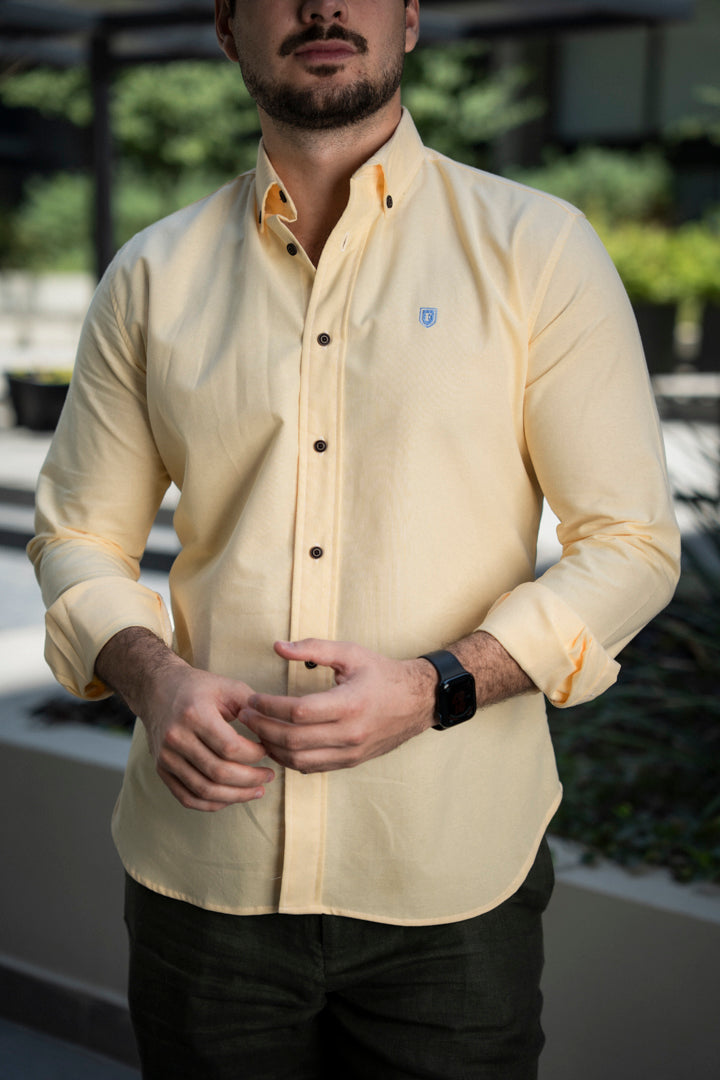 Camisa de Manga Larga Amarillo FOR 3167