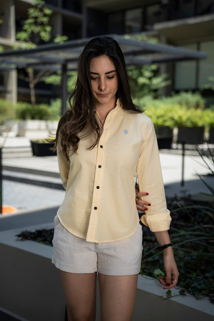 Camisa de Manga Larga Amarilla FOR 3168
