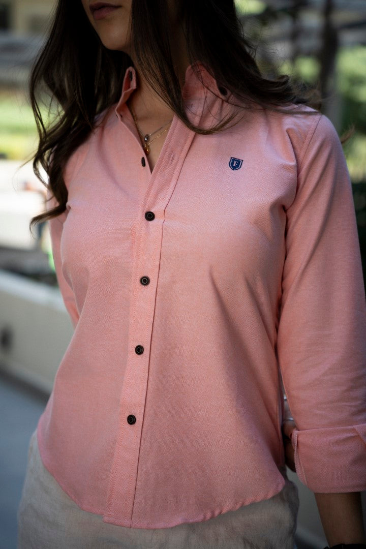 Camisa de Manga Larga Naranja FOR 3170
