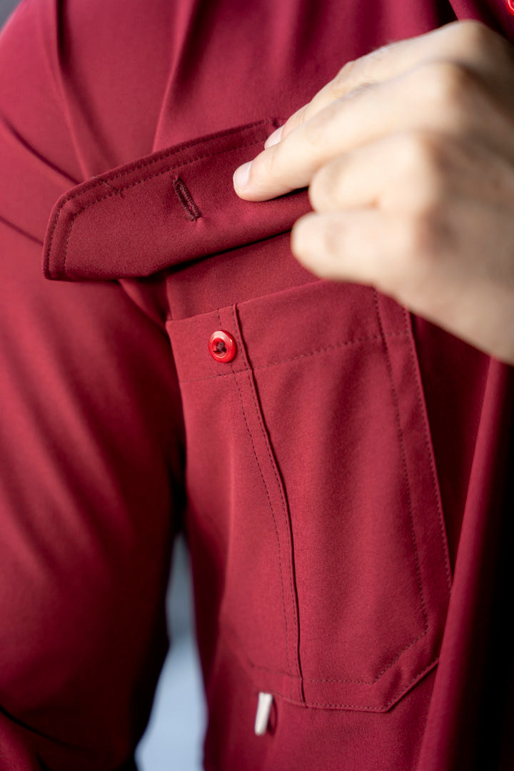 Camisa de Manga Larga Vino Dryflex FOR 3290