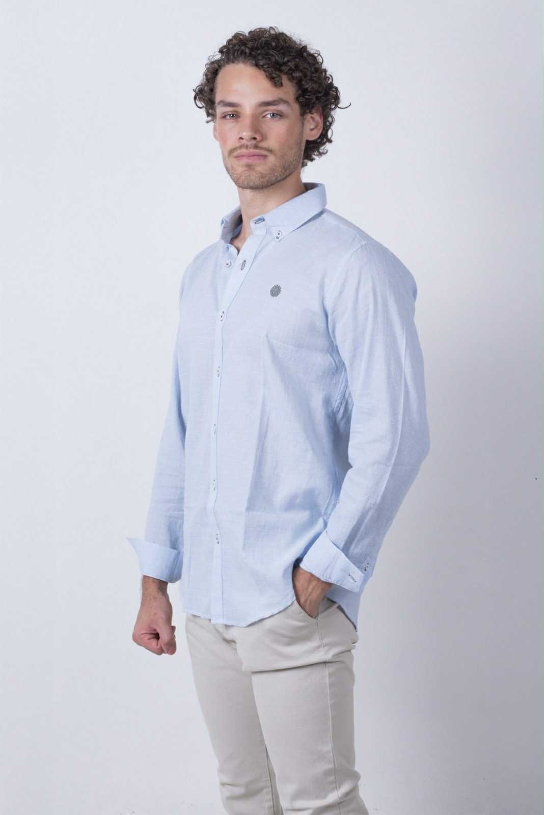 Camisa De Manga Larga A Cuadros MR-1470