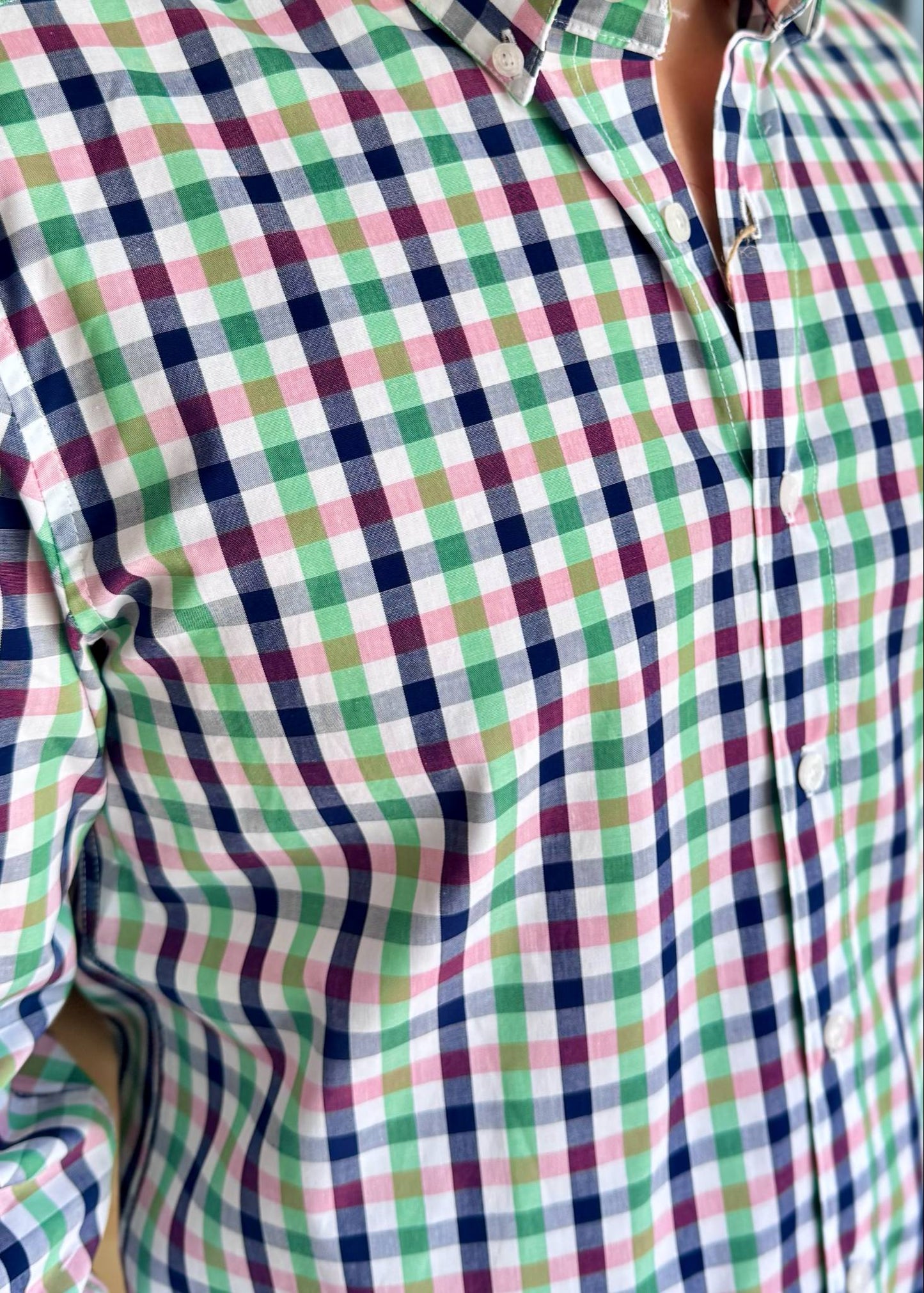 Camisa De Manga Larga A Cuadros MR-1439