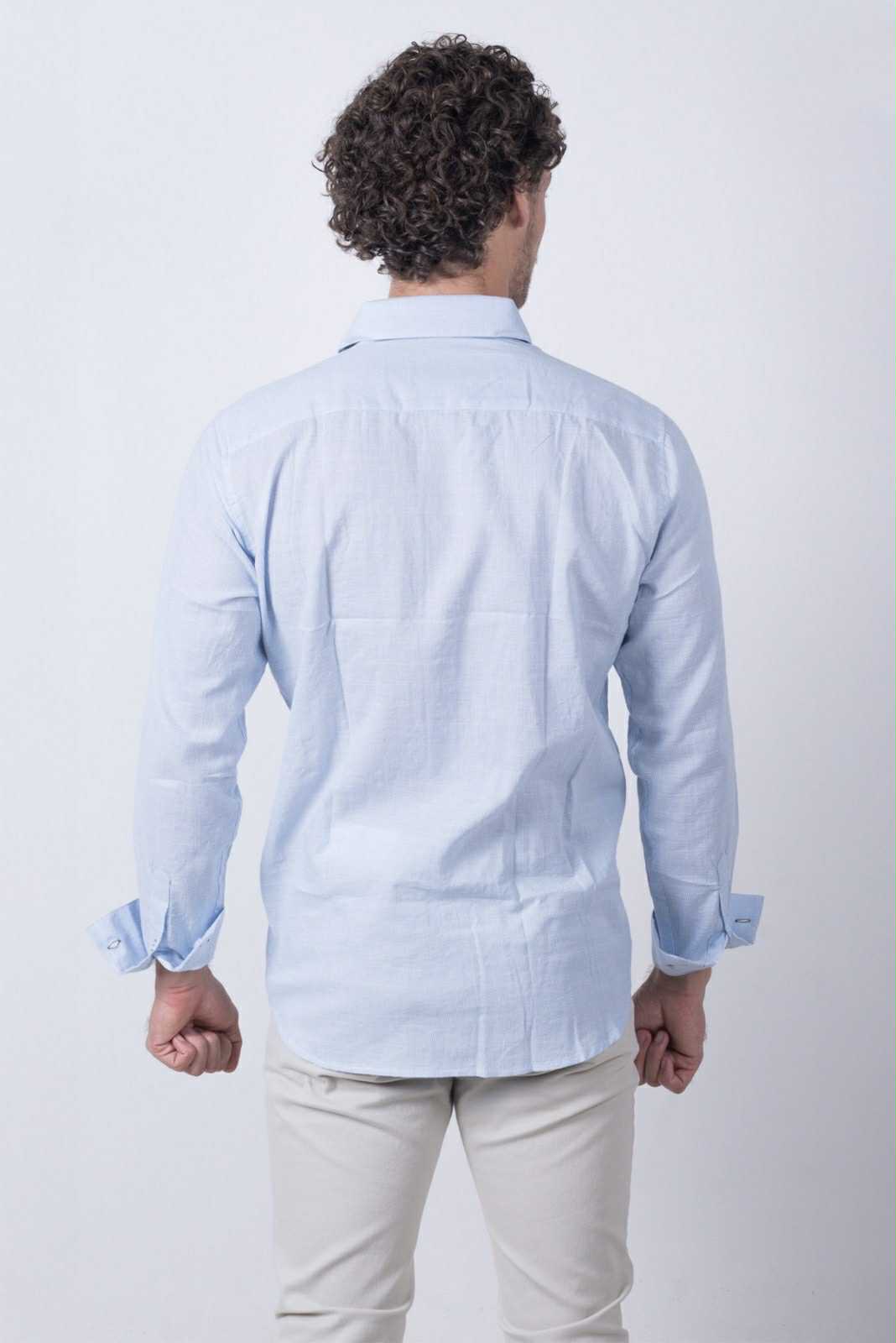 Camisa De Manga Larga A Cuadros MR-1470