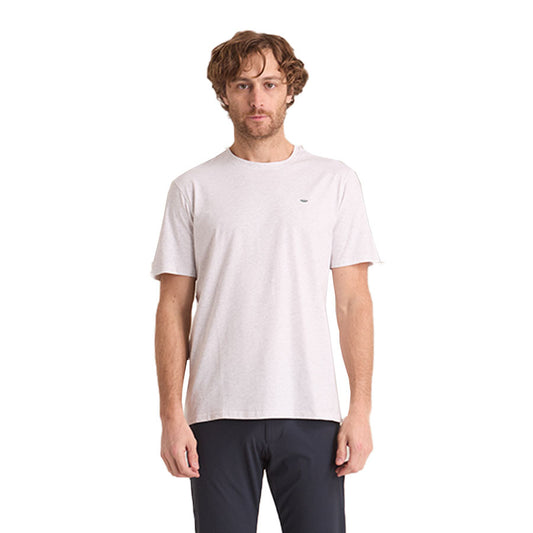 Playera lisa Blanco de manga corta hombre