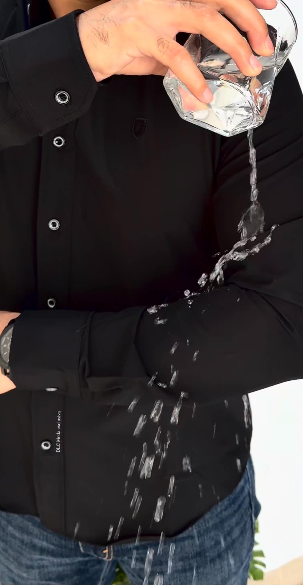 Camisa de Manga Larga Negro FOR 3121