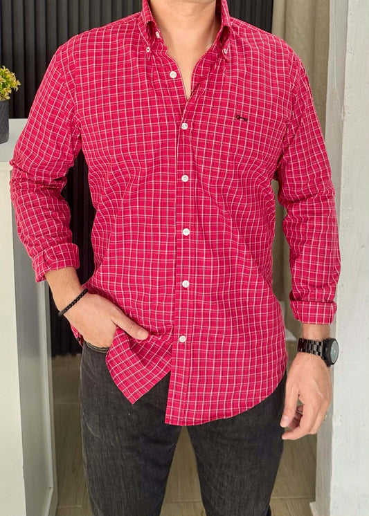 Camisa de Manga Larga Cuadros PRF 3185