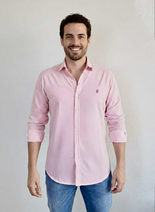 Camisa Cuadros Rosa