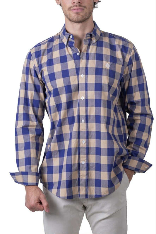 Camisa De Manga Larga A Cuadros MR-1493