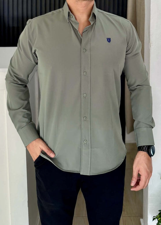 Camisa de Manga Larga Verde Agave FOR 3131