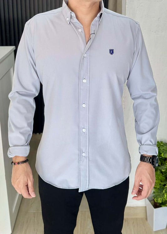 Camisa de Manga Larga Azul Índigo FOR 3302