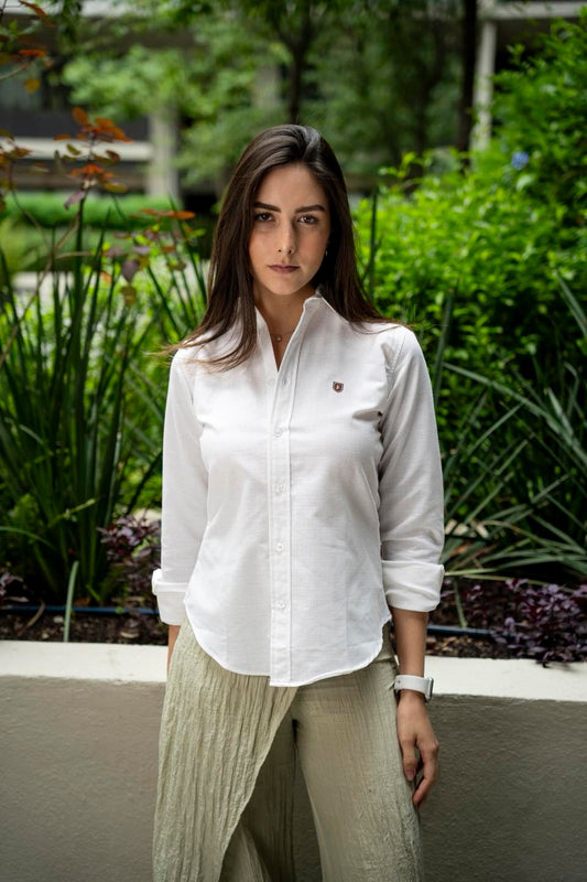 Camisa de Manga Larga Blanco FOR 3218