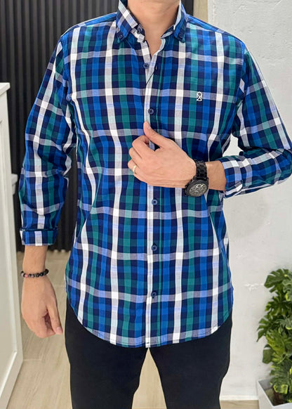 Camisa De Manga Larga A Cuadros Jassiel