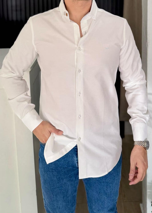 Camisa de Manga Larga Blanco C-32
