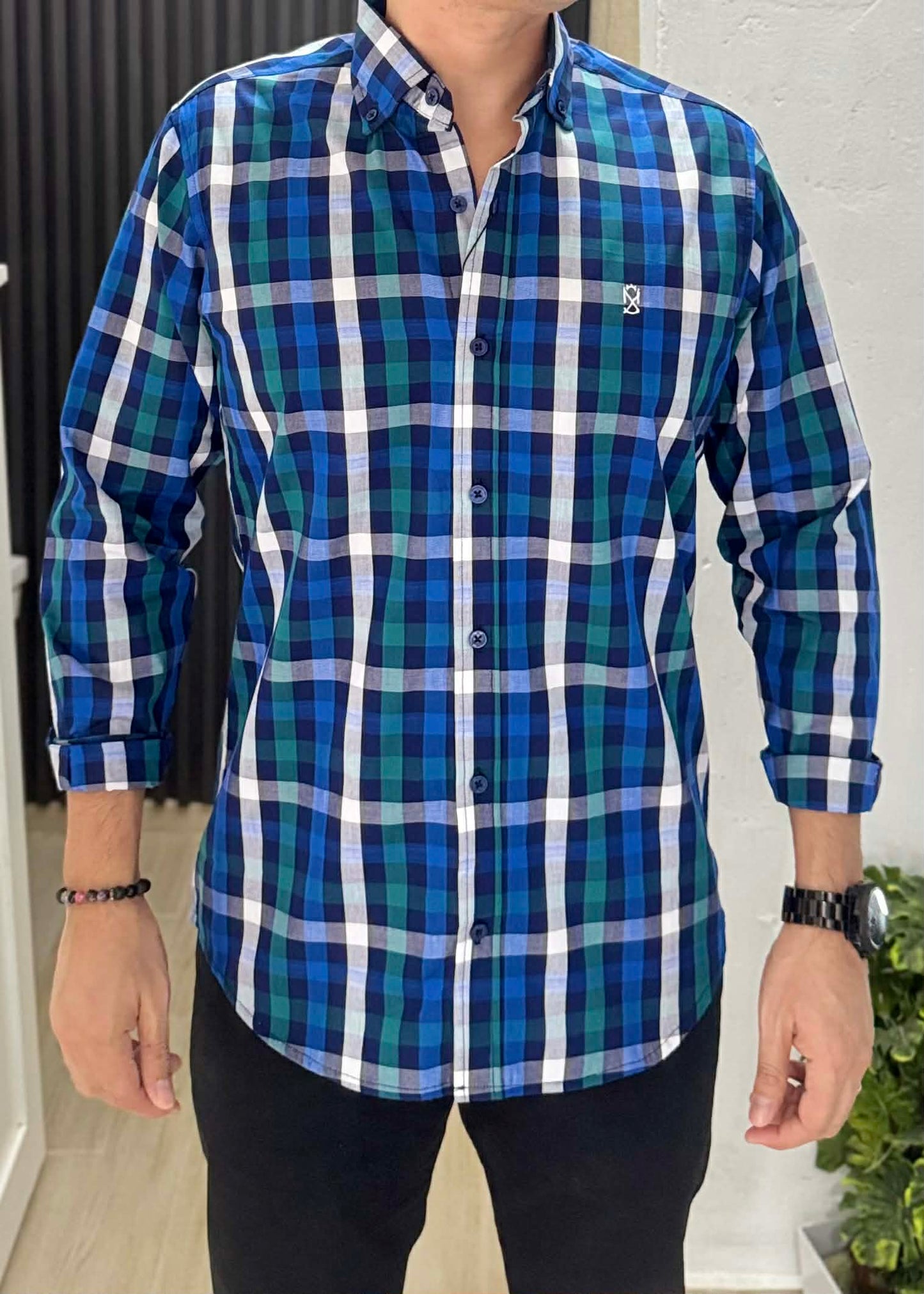 Camisa De Manga Larga A Cuadros Jassiel