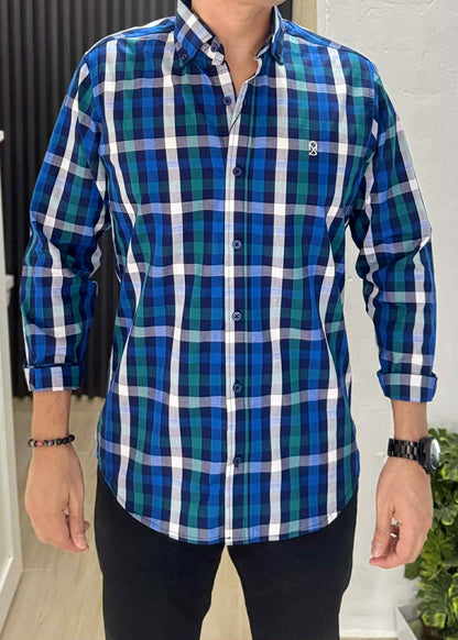 Camisa De Manga Larga A Cuadros Jassiel