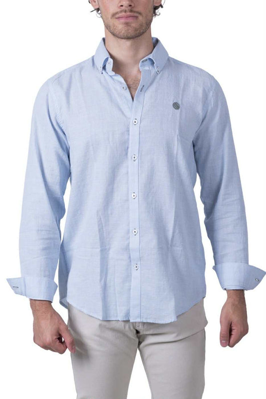 Camisa De Manga Larga A Cuadros MR-1470