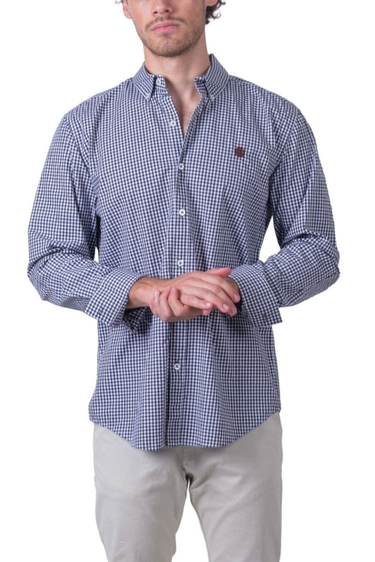 Camisa De Manga Larga A Cuadros MR-1485