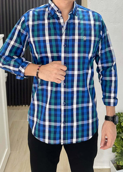 Camisa De Manga Larga A Cuadros Jassiel