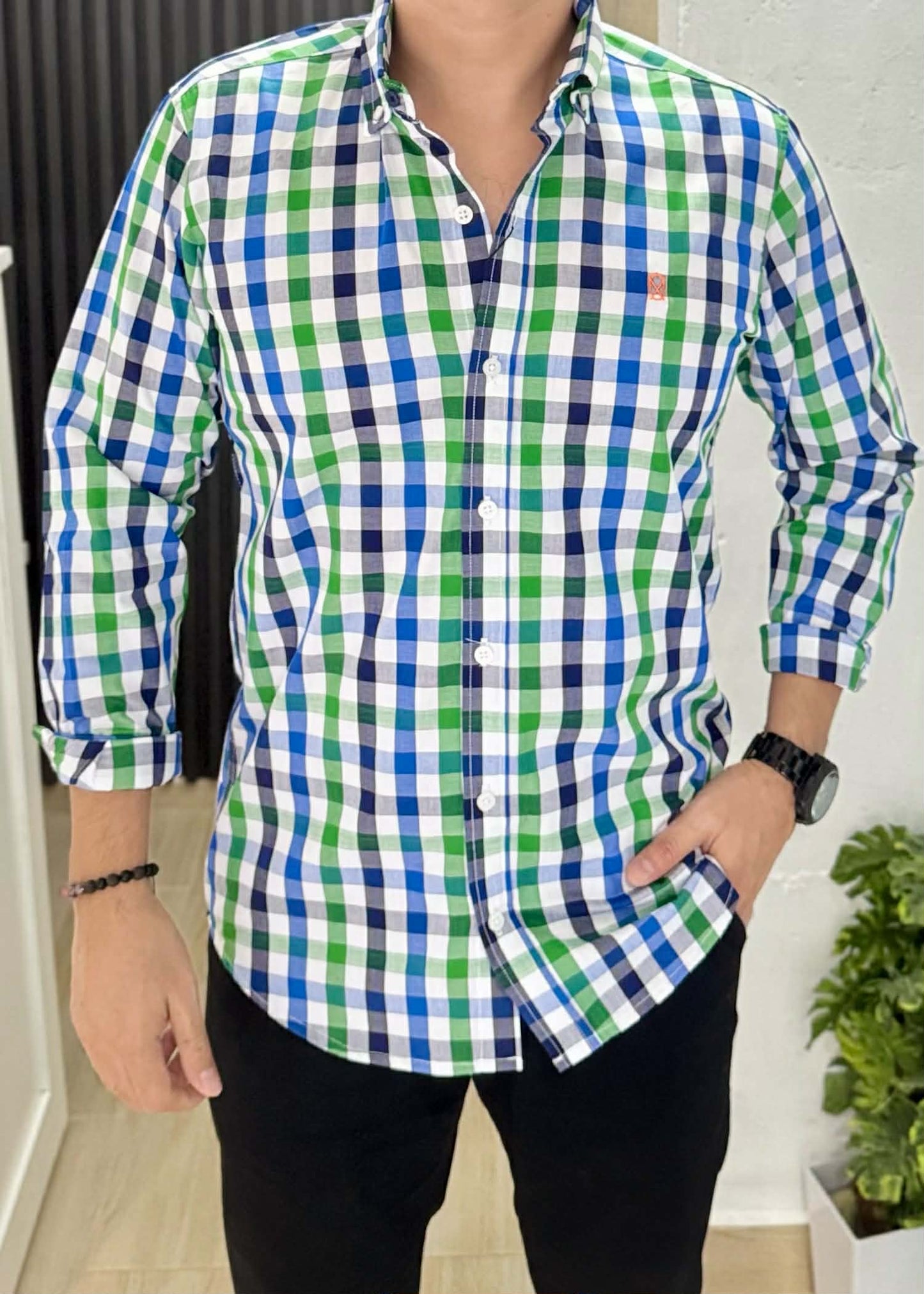 Camisa De Manga Larga A Cuadros Owen