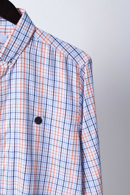 Camisa De Manga Larga A Cuadros MR-1573