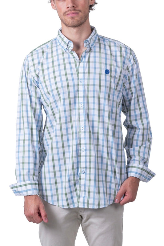 Camisa De Manga Larga A Cuadros MR-1480