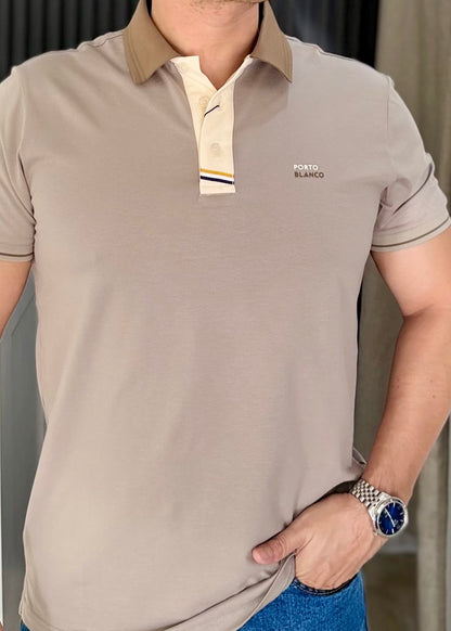 Playera Polo Hombre Gris