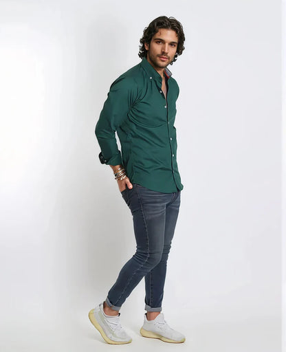 Camisa Verde Botella