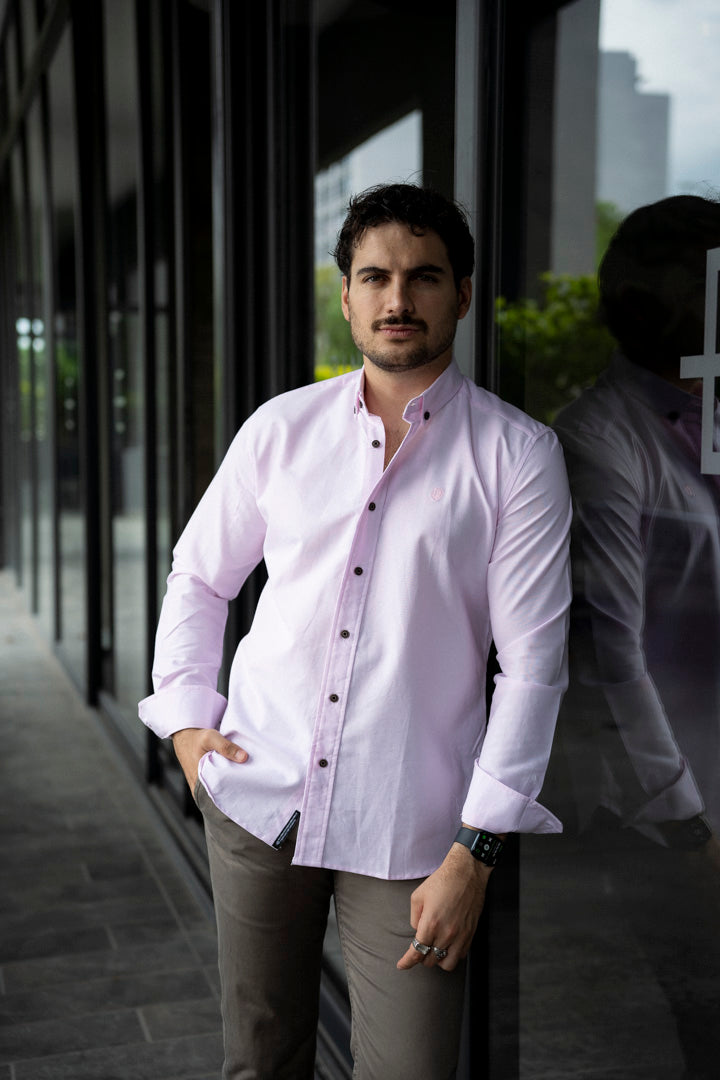 Camisa edición limitada rosa oxford | FOR3009