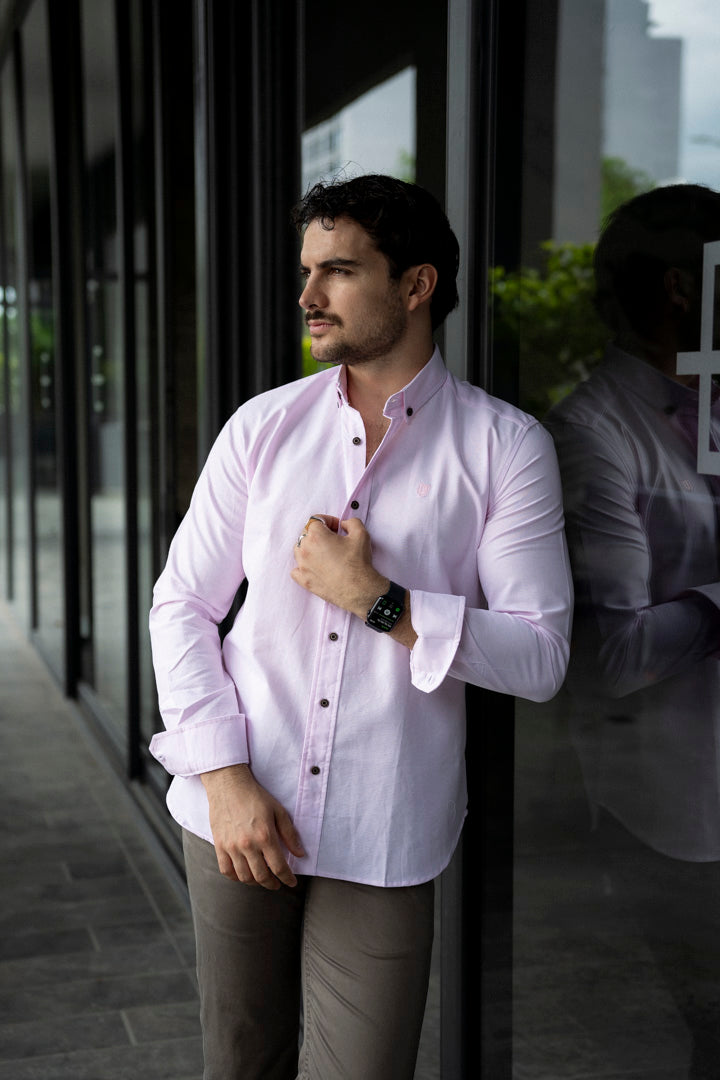 Camisa edición limitada rosa oxford | FOR3009