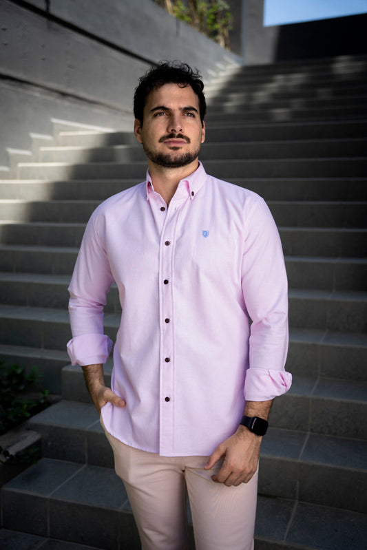 Camisa de Manga Larga Rosa FOR 3165