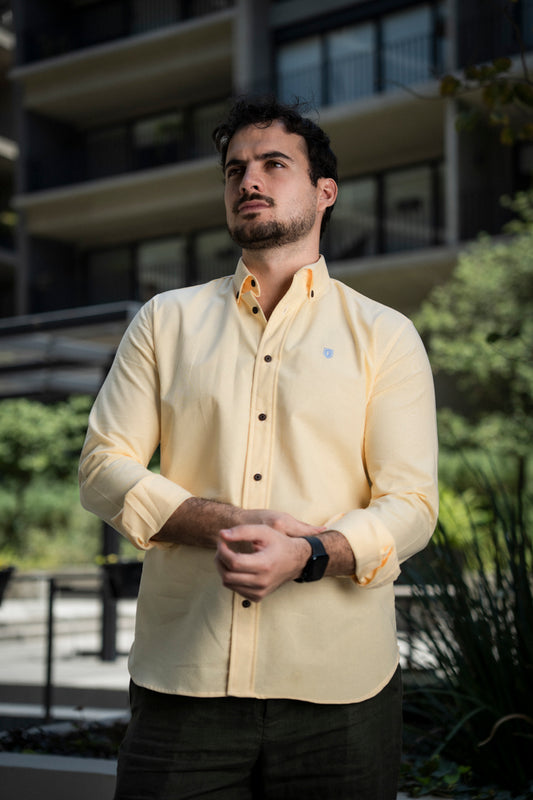 Camisa de Manga Larga Amarillo FOR 3167