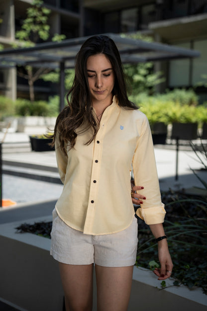 Camisa de Manga Larga Amarilla FOR 3168