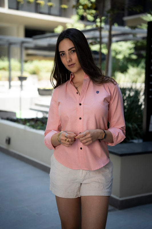 Camisa de Manga Larga Naranja FOR 3170