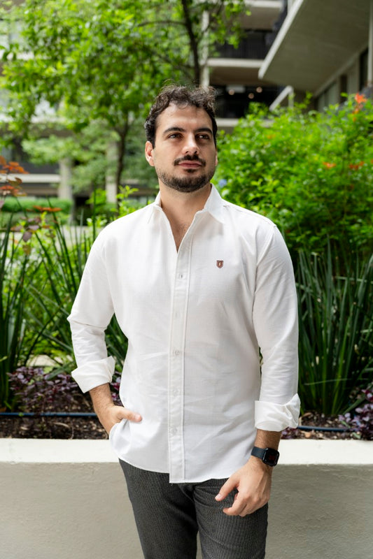 Camisa de Manga Larga Blanco FOR 3217