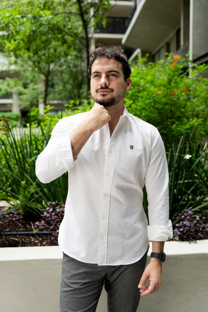 Camisa de Manga Larga Blanco FOR 3217