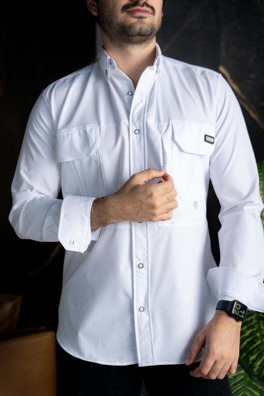 Camisa de Manga Larga Blanco Dryflex FOR 3285