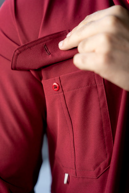 Camisa de Manga Larga Vino Dryflex FOR 3290