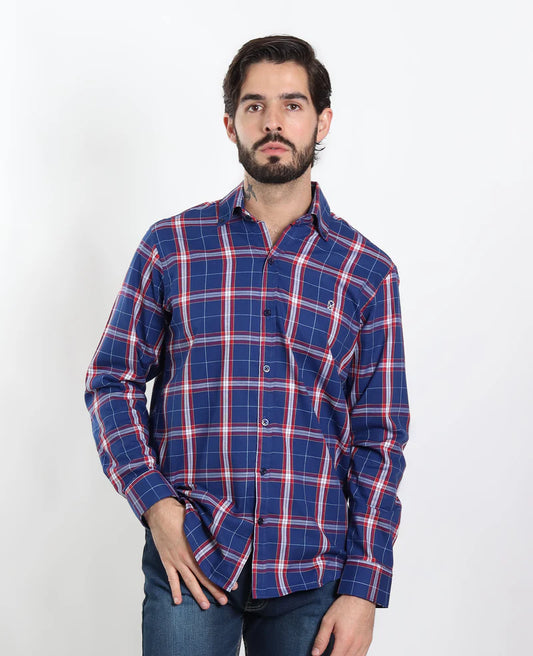 Camisa De Manga Larga A Cuadros Idali