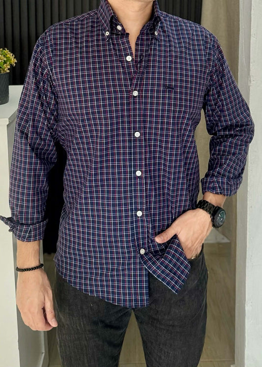 Camisa de Manga Larga Cuadros PRF 3180